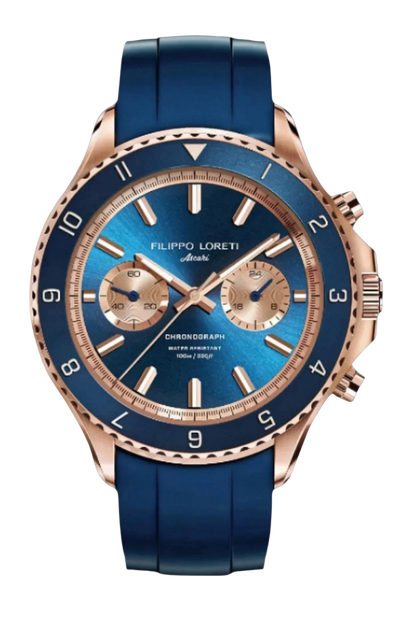 Ascari Indigo Rose Gold Rubber