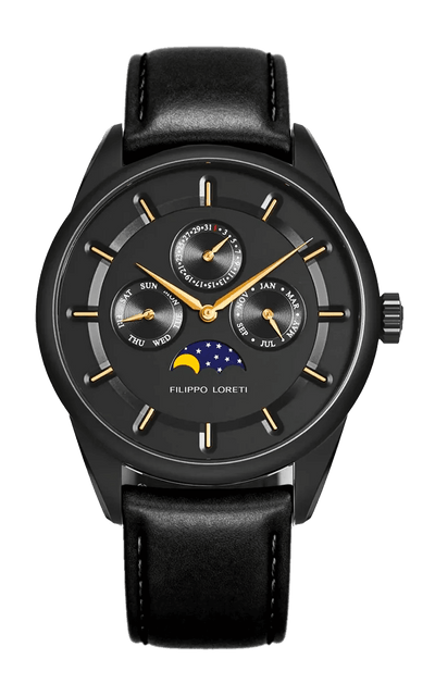 Venice Moonphase Black Gold