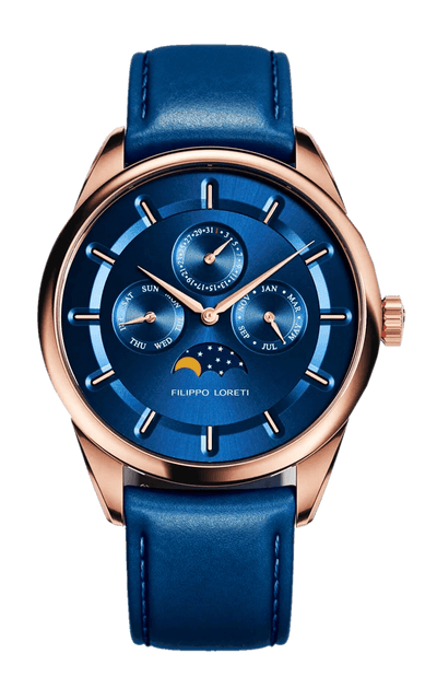 Venice Moonphase Rose Gold Blue