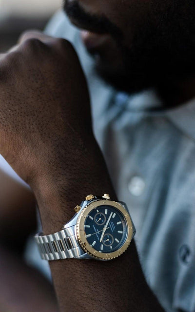 Ascari Two Tone Gold Steel Link - Filippo Loreti