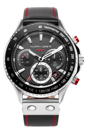 Ascari Sport Steel Black Leather