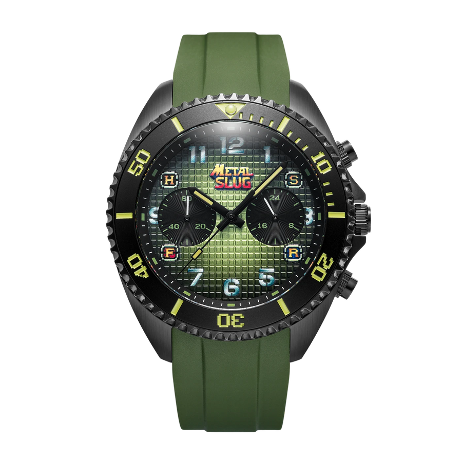 Metal Slug Jungle Raid on rubber strap, front view