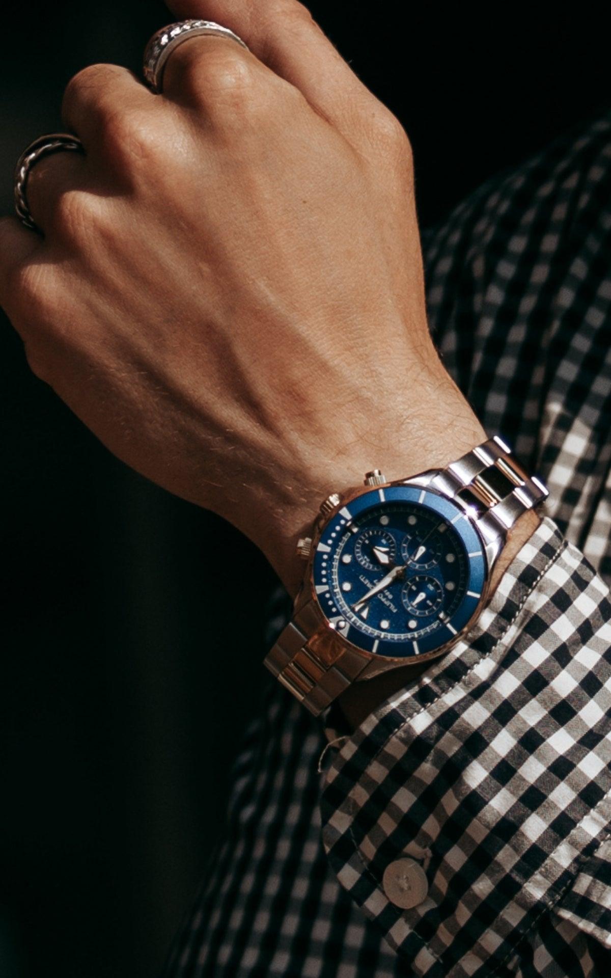 Odyssey Two Tone Gold Blue Link - Filippo Loreti