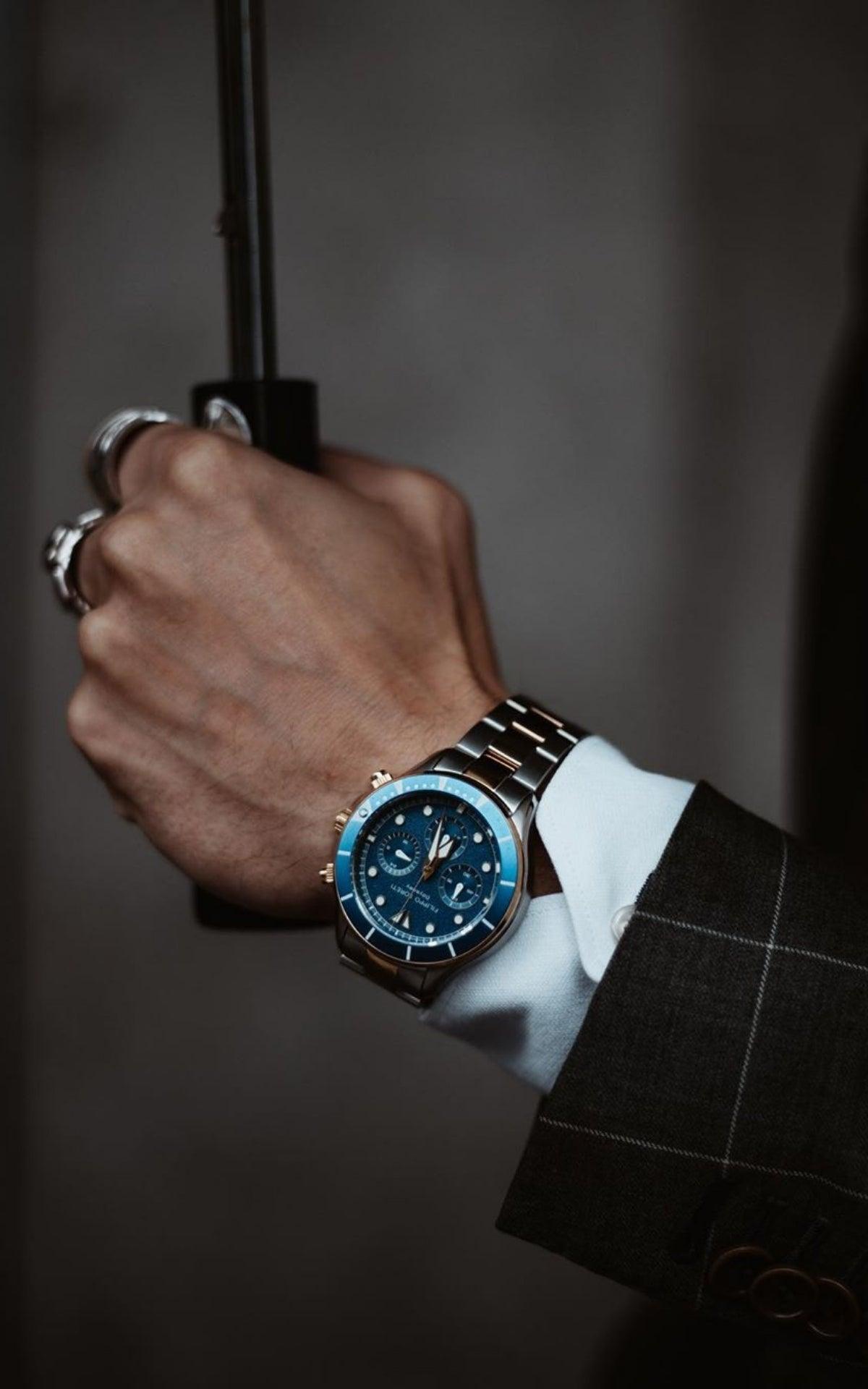 Odyssey Two Tone Gold Blue Link - Filippo Loreti