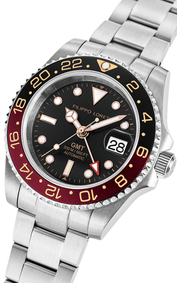 Aquadiver GMT Automatic Black & Red