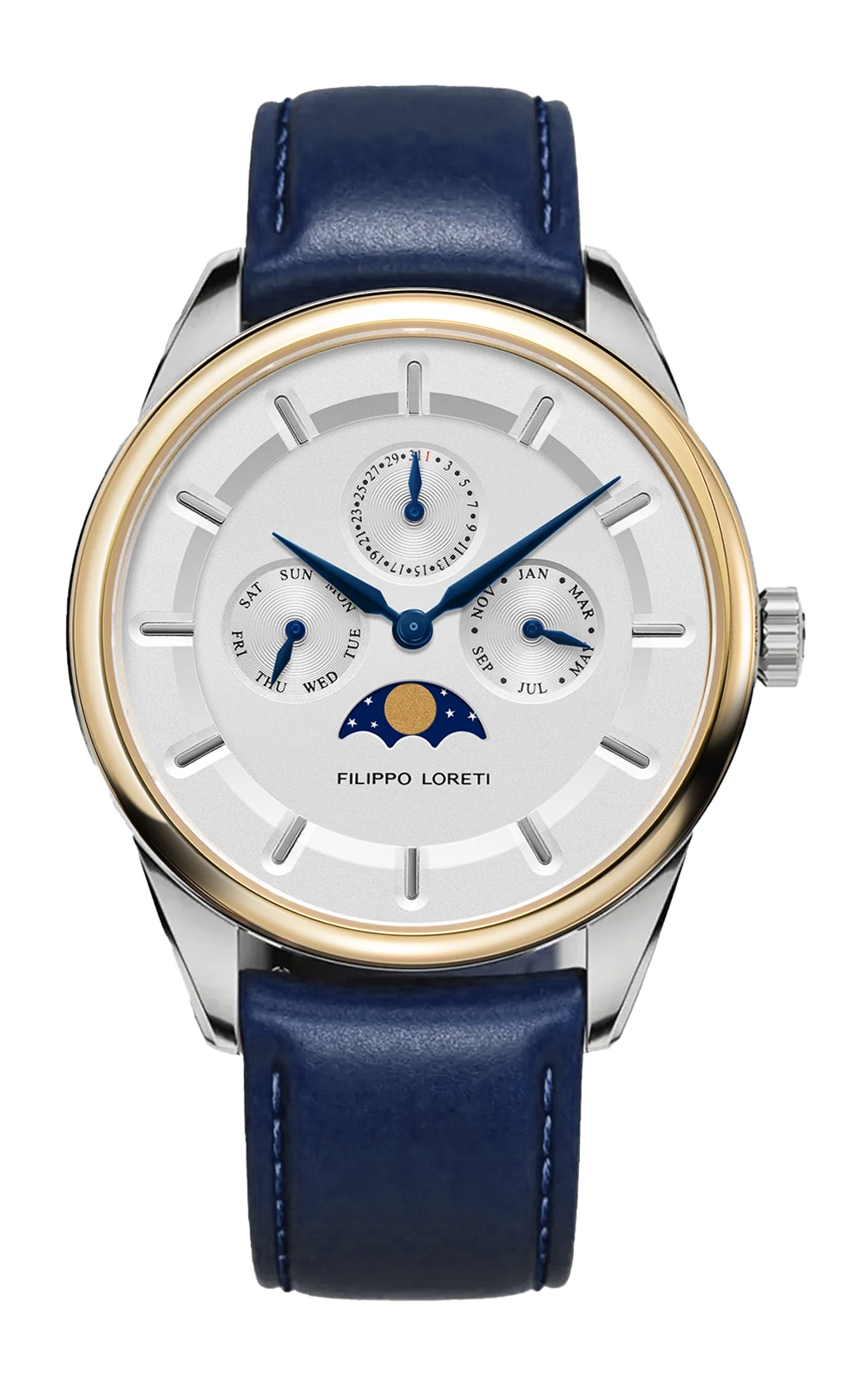 Venice Moonphase Hands of Blue