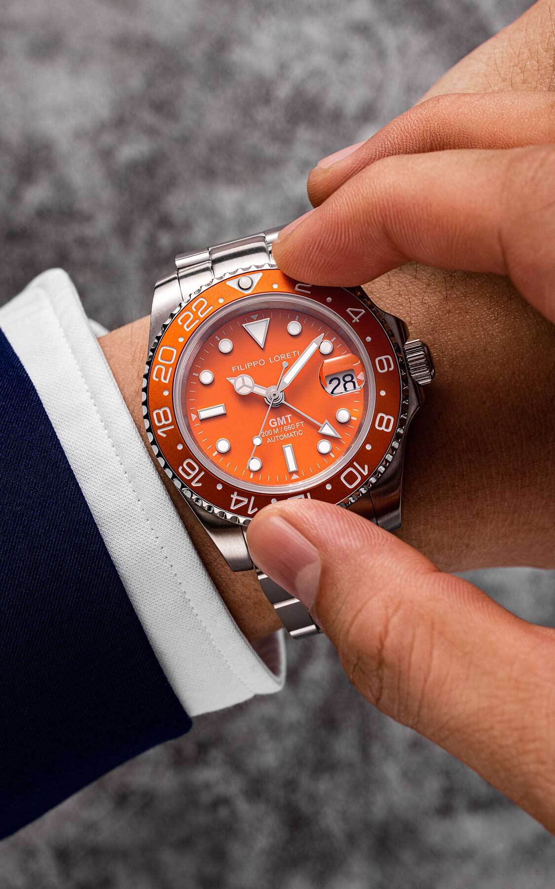 Aquadiver GMT Automatic Orange