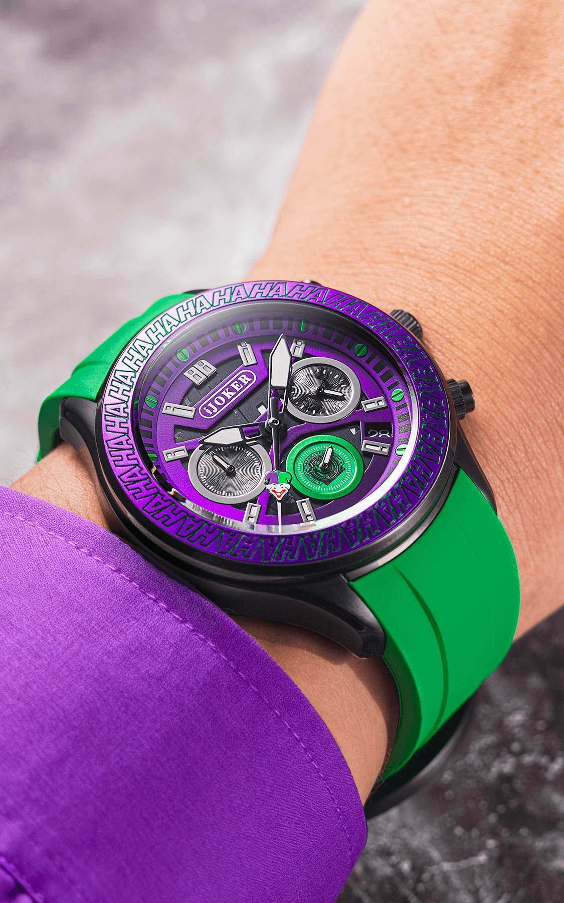 The Joker Chaos Timekeeper - Purple & Green Editions – Filippo The Joker Chaos Timekeeper - Purple & Green Editions – Filippo