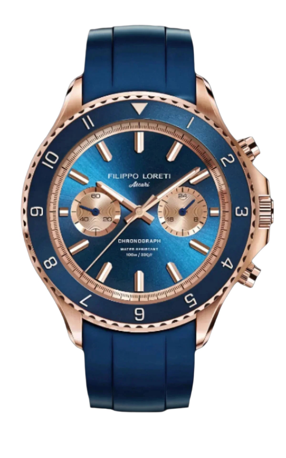 Ascari Indigo Rose Gold Rubber - Filippo Loreti