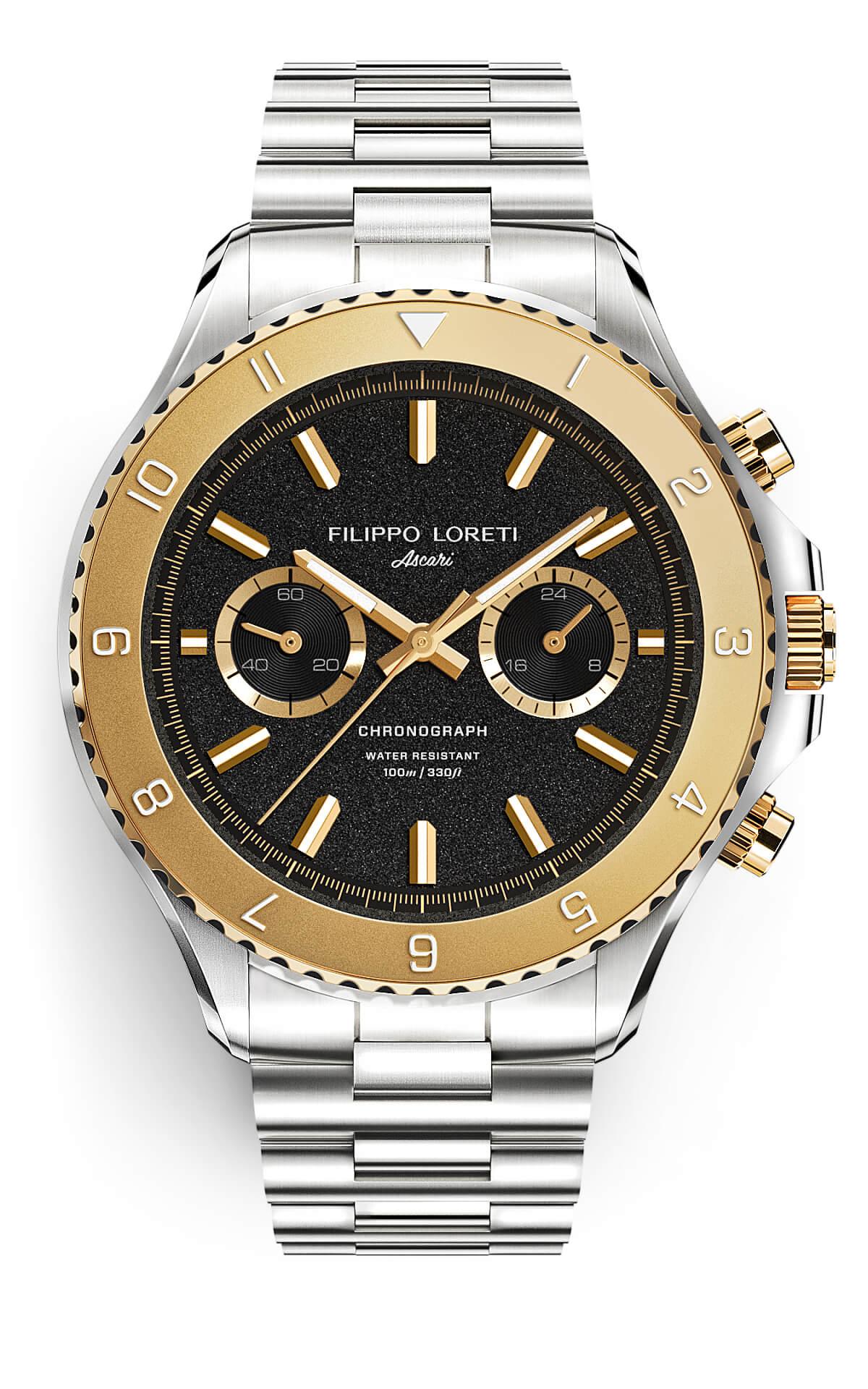 Ascari Two Tone Gold Steel Link - Filippo Loreti