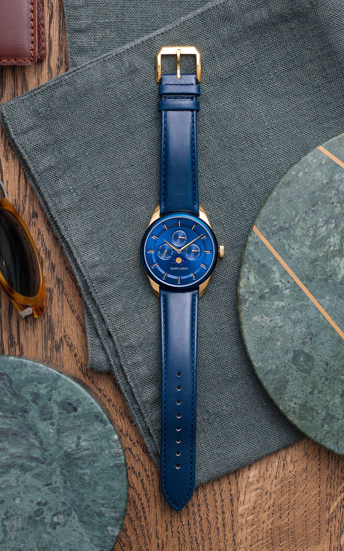 Venice Moonphase Blue Gold - Filippo Loreti